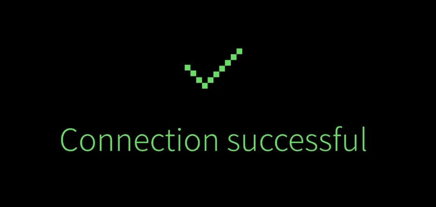 Connection successful